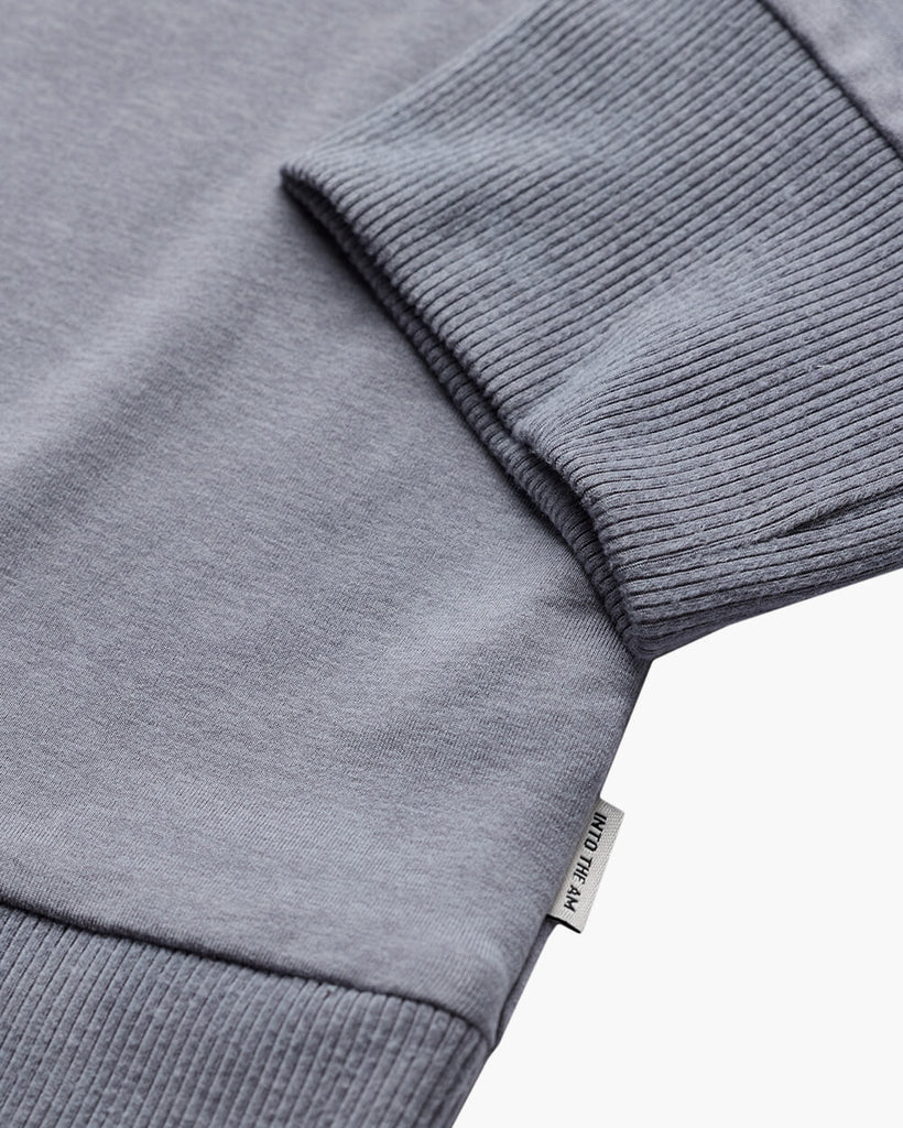 Endeavor Quarter Zip Tee - Non-Branded-Grey-Regular-Detail--Zac---L