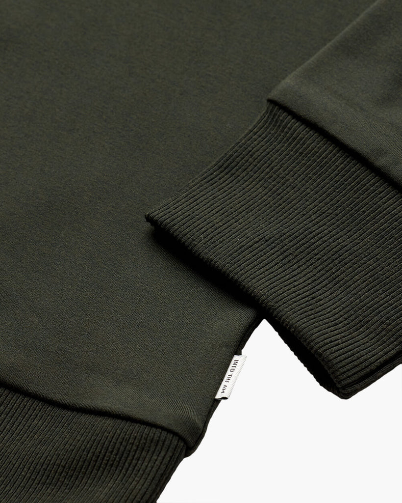 Endeavor Quarter Zip Tee - Non-Branded-Midnight Olive-Regular-Detail--Zac---L