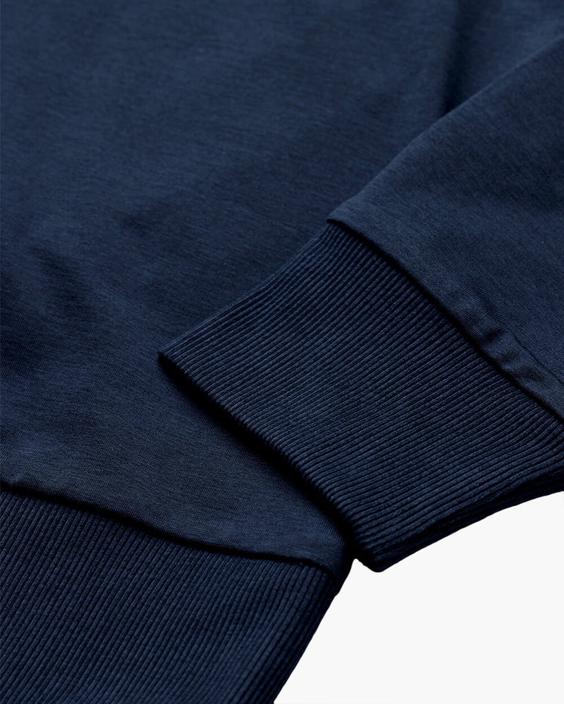 Endeavor Quarter Zip Tee - Non-Branded-Navy-Detail--Zac---L