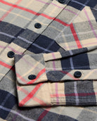 Fairbanks Flannel-Beige Multi Plaid-Regular-Detail--Model---L