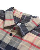 Fairbanks Flannel-Beige Multi Plaid-Regular-Detail--Model---L