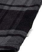 Fairbanks Flannel-Black/Dark Charcoal-Regular-Detail--Model---L
