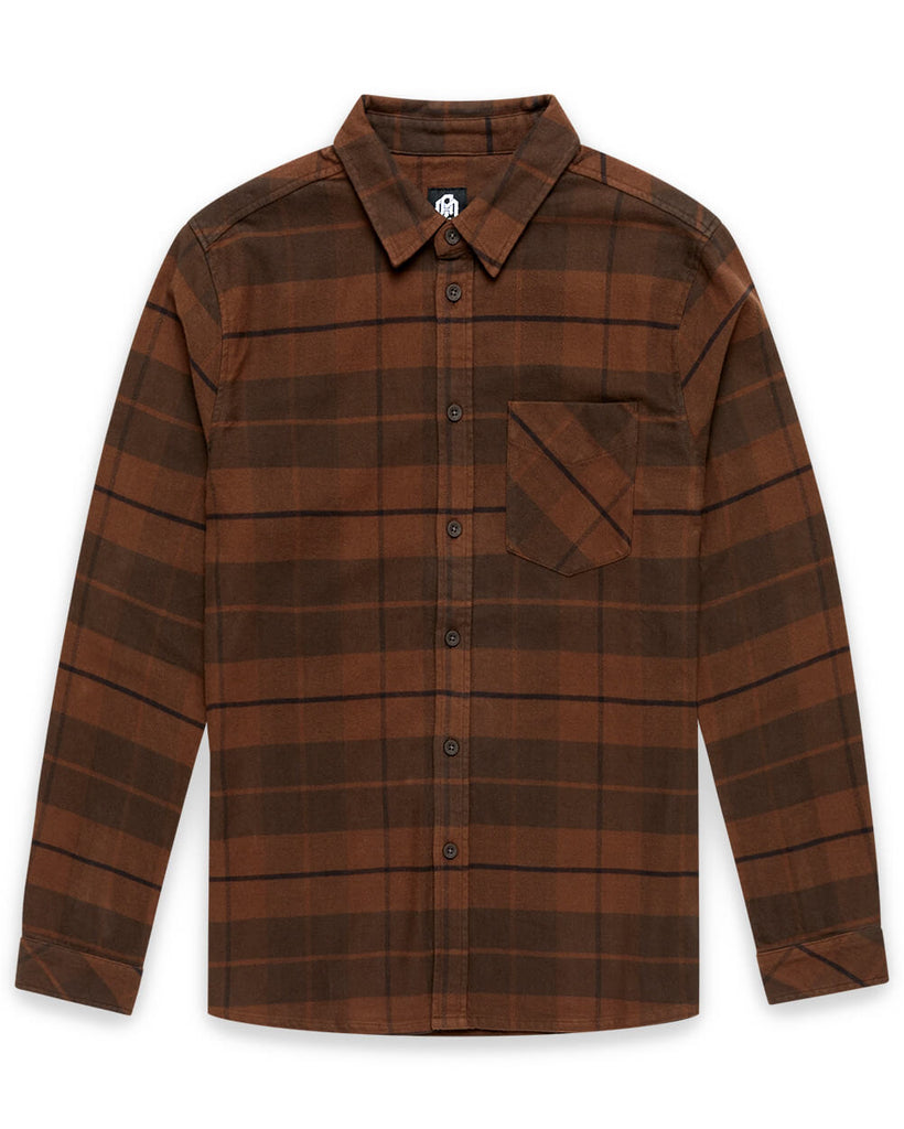 Fairbanks Flannel-Brown-Regular-Mock--Zac---L