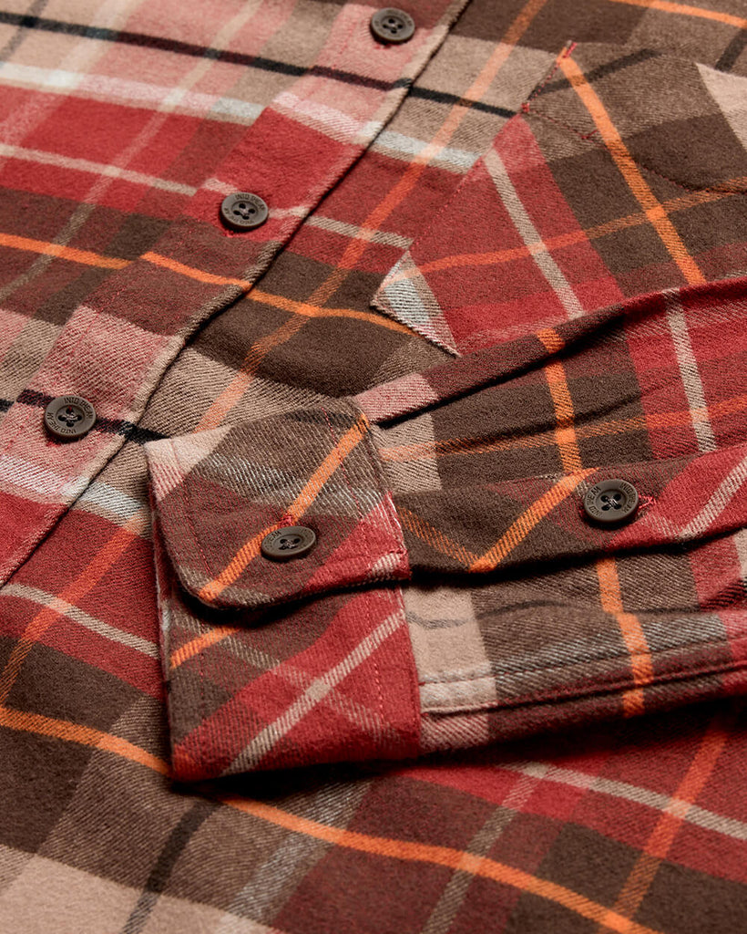 Fairbanks Flannel-Rusty Red Multiplaid-Regular-Detail--Zac---L