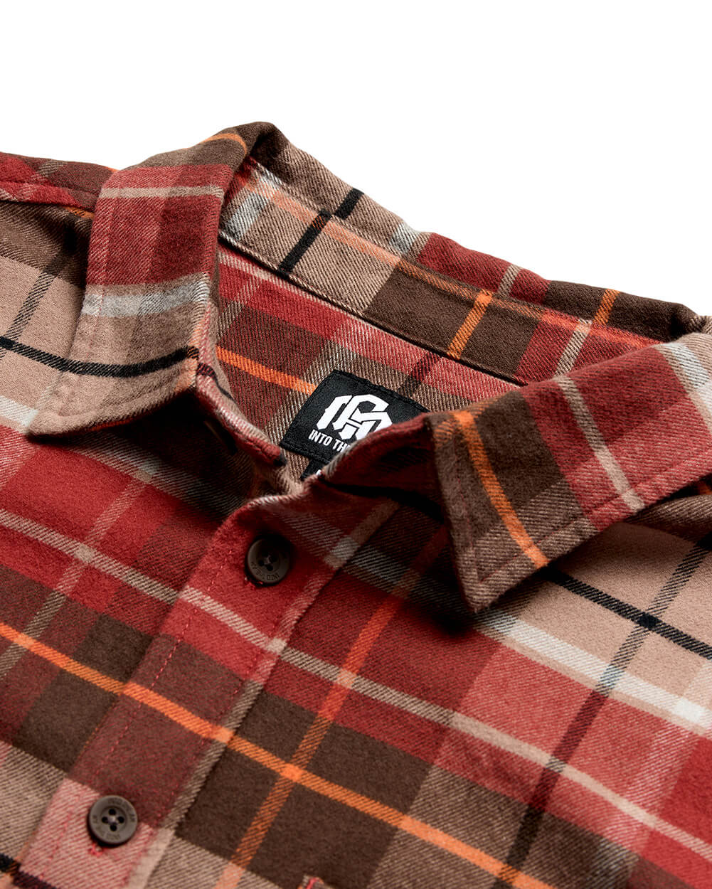 Fairbanks Flannel-Rusty Red Multi-Regular-Detail--Model---L