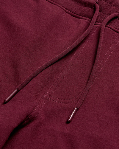 Fleece Joggers - Non-Branded-Dark Maroon-Regular-Detail 3--Zac---32