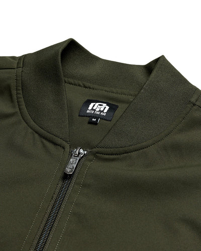 Heritage Bomber Jacket-Midnight Olive-Regular-Detail3--Zac---L