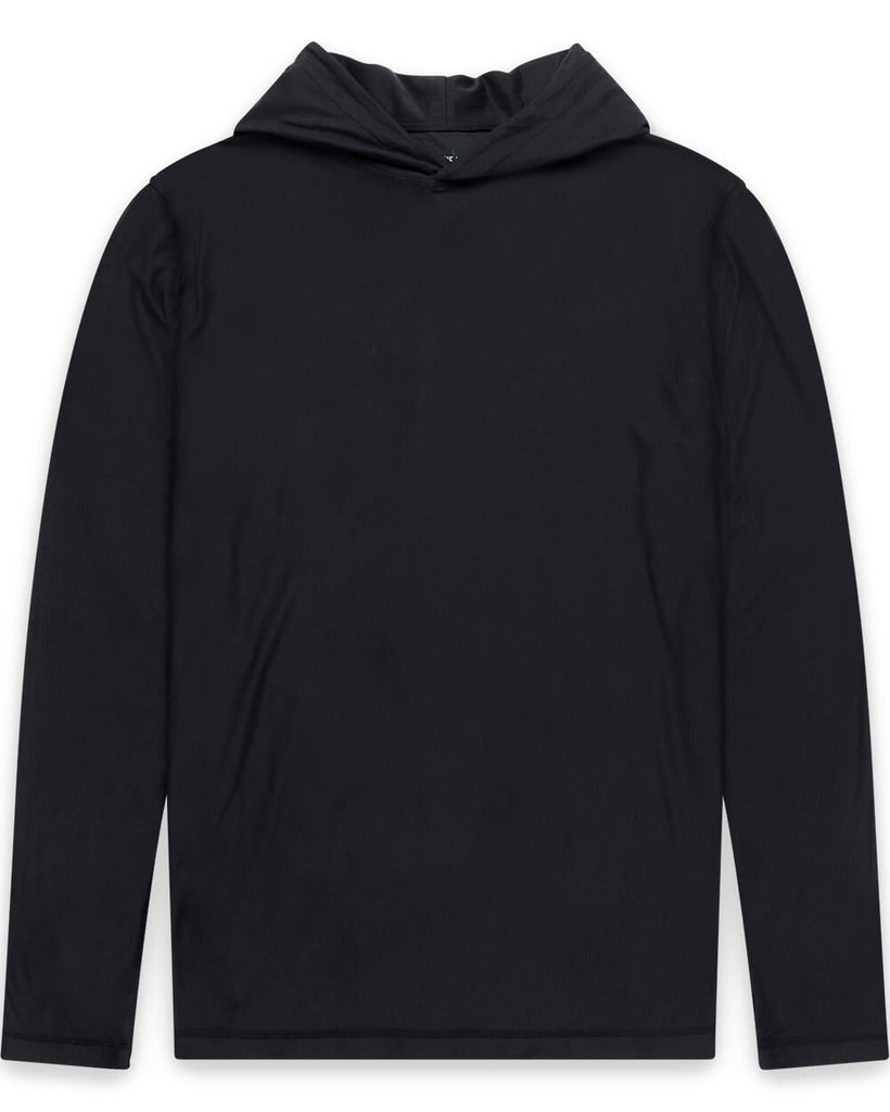 Long Sleeve Hooded Active Tee - Non-Branded-Black-Regular-Mock--Zac---L