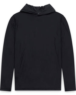 Long Sleeve Hooded Active Tee - Non-Branded-Black-Regular-Mock--Zac---L