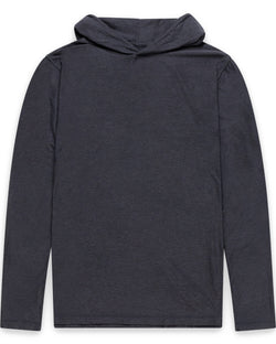 Long Sleeve Hooded Active Tee - Non-Branded-Charcoal-Regular-Mock--Zac---L