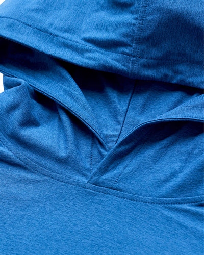 Long Sleeve Hooded Active Tee - Non-Branded-Cool Blue-Regular-Detail2--Zac---L