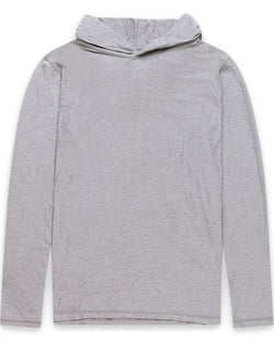 Long Sleeve Hooded Active Tee - Non-Branded-Grey-Regular-Mock--Zac---L