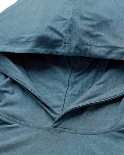 Long Sleeve Hooded Active Tee - Non-Branded-Indigo-Regular-Detail2--Zac---L