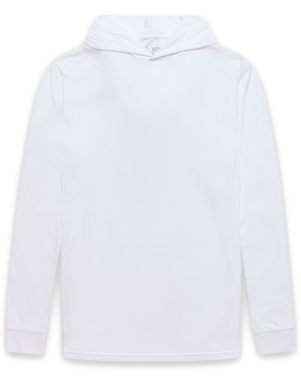 Long Sleeve Hooded Tee-White-Regular-Mock--Zac---L