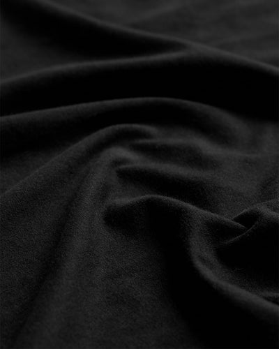 Long Sleeve Polo - Non-Branded-Black-Regular-Detail--Model---L