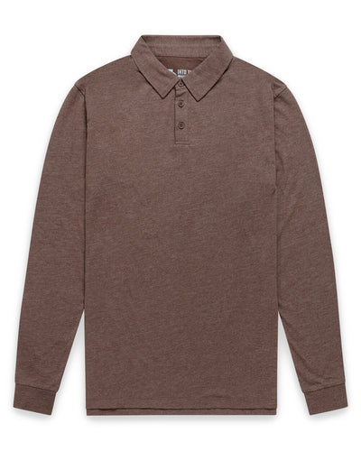 Long Sleeve Polo - Non-Branded-Brown-Regular-Mock--Zac---L