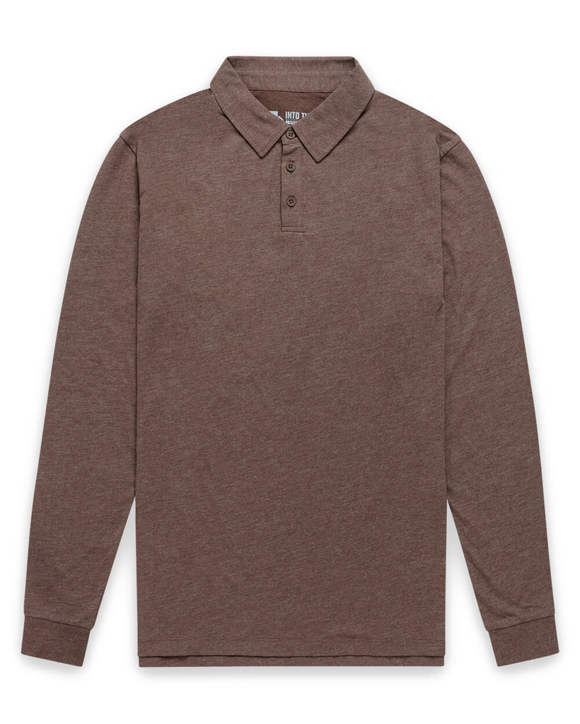 Long Sleeve Polo - Non-Branded-Brown-Regular-Mock--Zac---L