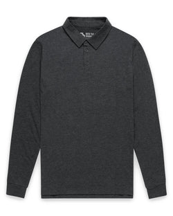 Long Sleeve Polo - Non-Branded-Charcoal-Regular-Mock--Zac---L