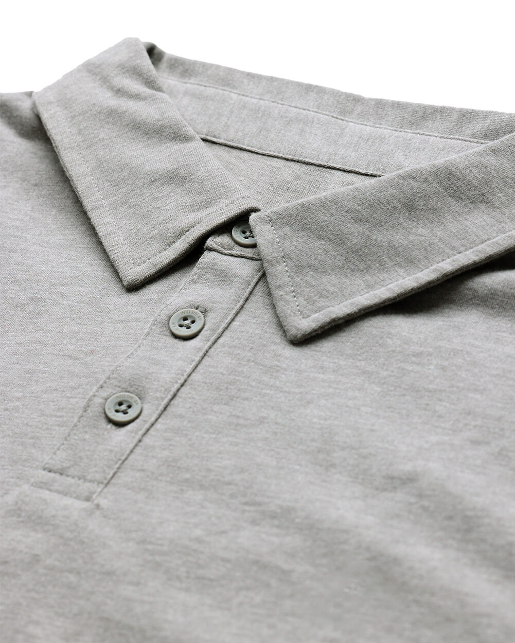 Long Sleeve Polo - Non-Branded-Grey-Reg-Regular-Detail2--Model---L