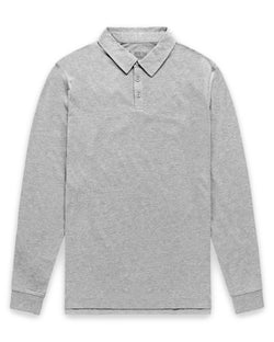 Long Sleeve Polo - Non-Branded-Grey-Regular-Mock--Zac---L