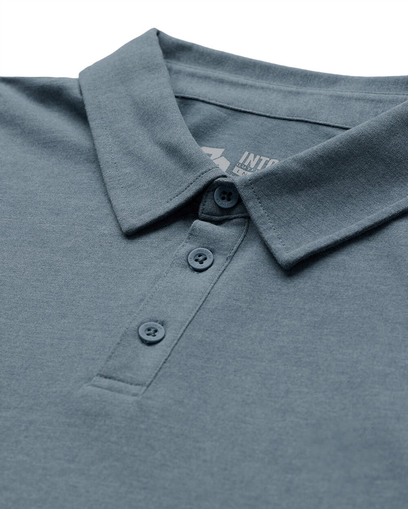 Long Sleeve Polo - Non-Branded-Indigo-Regular-Detail2--Model---L