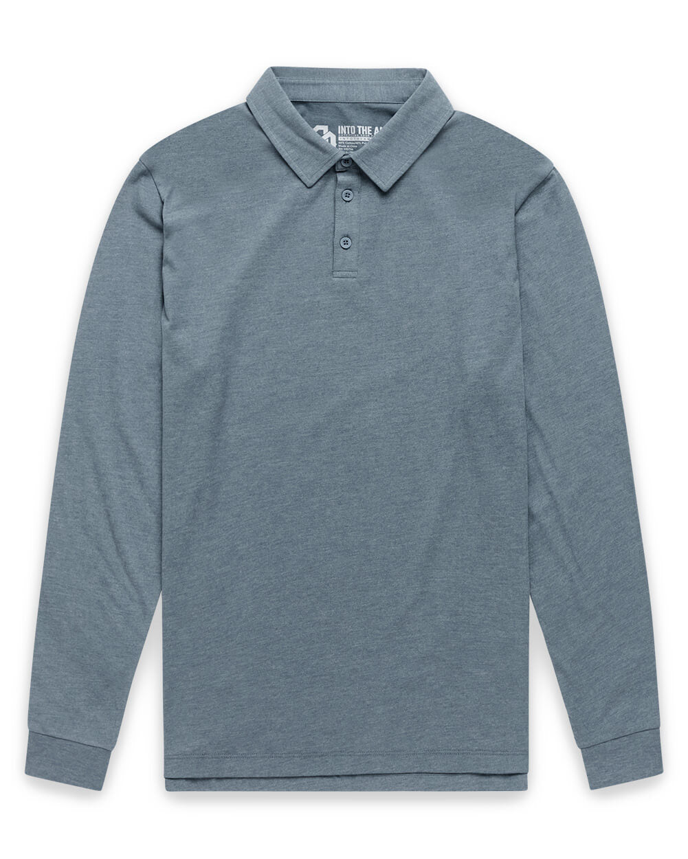 Long Sleeve Polo - Non-Branded-Indigo-Tall-Regular-Mock--Zac---L