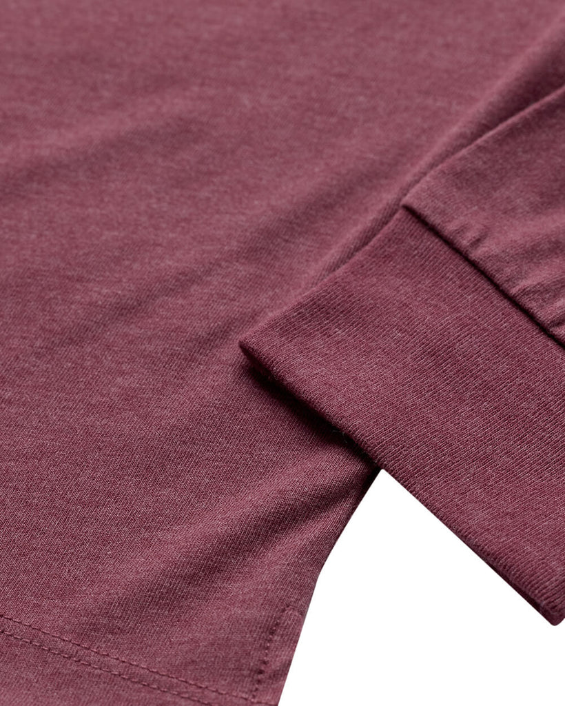 Long Sleeve Polo - Non-Branded-Maroon-Regular-Detail--Zac---L