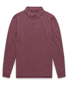 Long Sleeve Polo - Non-Branded-Maroon-Reg-Regular-Mock--Zac---L