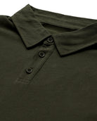Long Sleeve Polo - Non-Branded-Midnight Olive-Reg-Regular--Zac--Model---L
