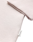 Long Sleeve Waffle Knit Crew - Non-Branded-Beige-Regular-Detail--Model---L