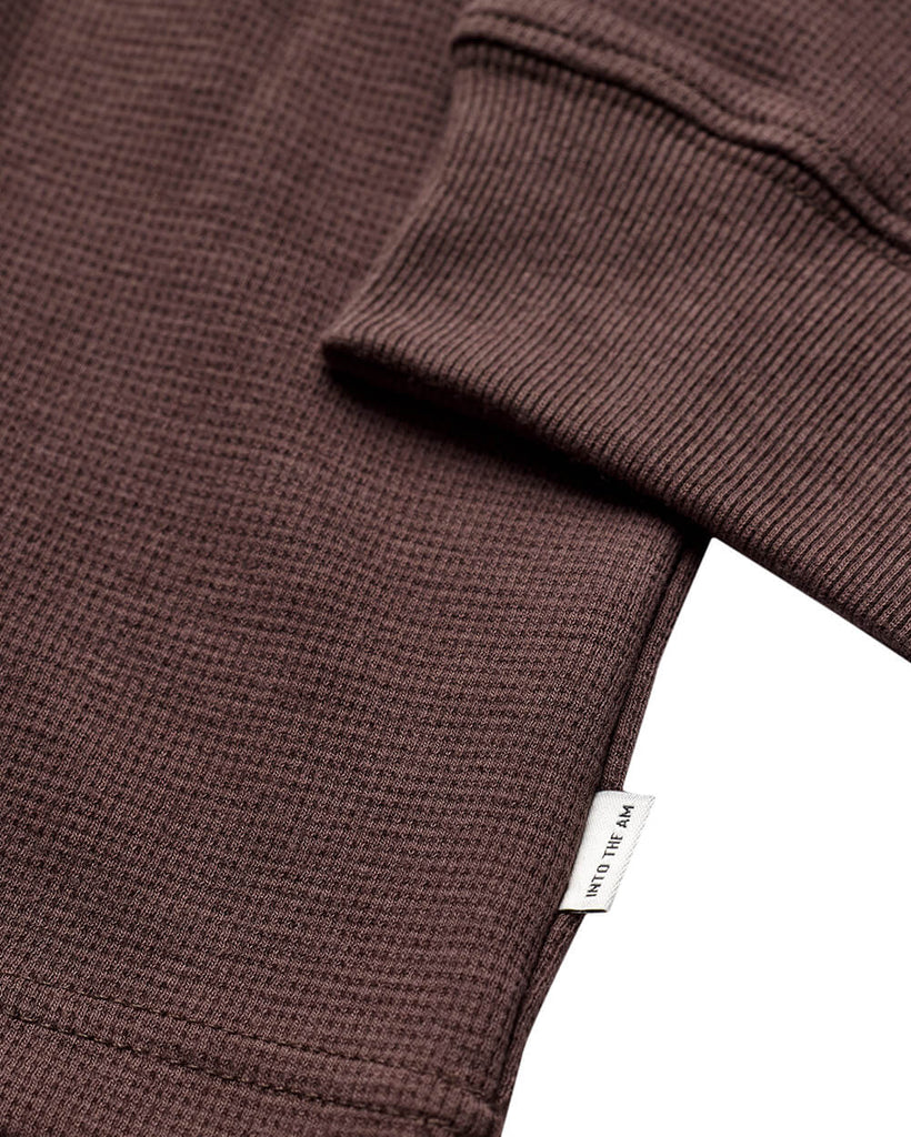 Long Sleeve Waffle Knit Crew - Non-Branded-Brown-Regular-Detail2--Zac---L