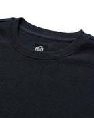 Long Sleeve Waffle Knit Crew - Non-Branded-Charcoal-Regular-Detail--Model---L