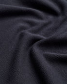 Long Sleeve Waffle Knit Crew - Non-Branded-Charcoal-Regular-Detail--Model---L