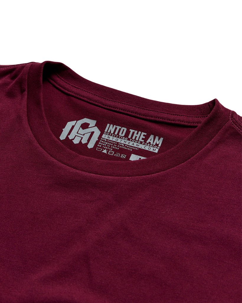 Long Sleeve Tee - Non-Branded-Dark Maroon-Regular-Detail2--Zac---L