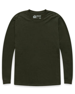 Long Sleeve Tee - Non-Branded-Midnight Olive-Regular-Mock--Zac---L