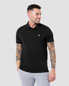 Polo-Black-Regular-Front--Model---M