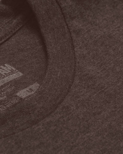 Basic Tee - Logo-Brown-Tall-Regular-Detail--Model---L