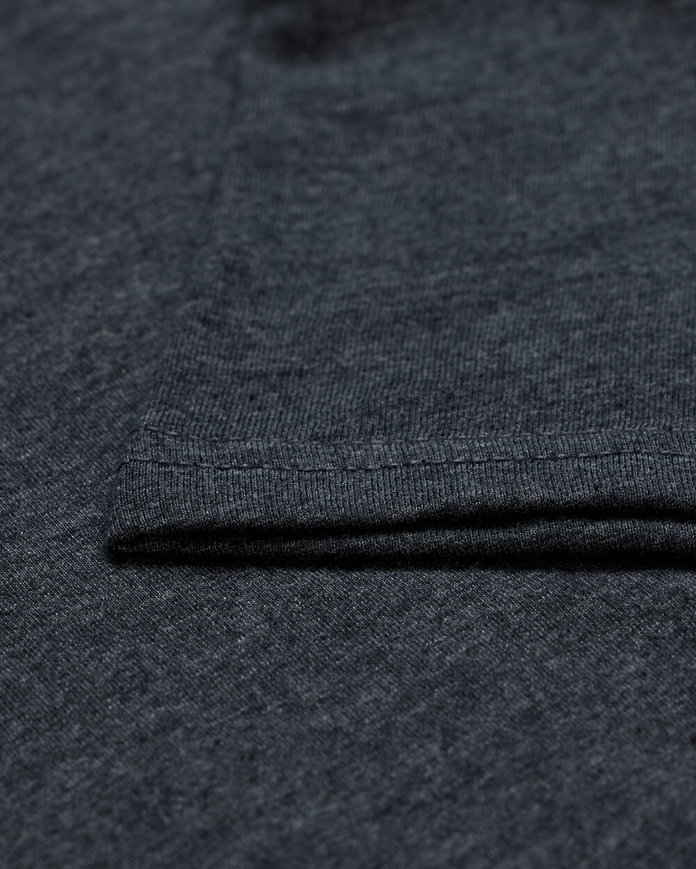 Basic Tee - No Logo-Charcoal-Reg-Regular-Detail2--Model---L