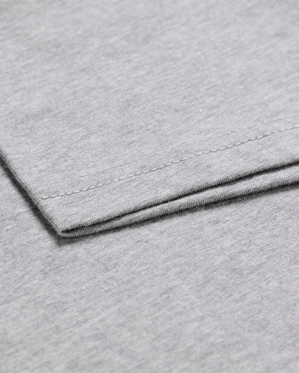 Basic Tee - No Logo-Grey-Tall-Regular-Detail2--Model---L