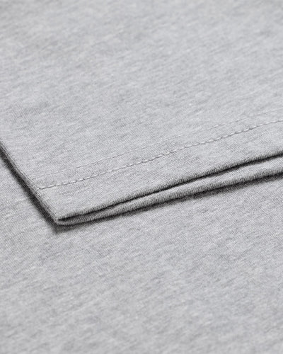 Basic Tee - No Logo-Grey-Tall-Regular-Detail2--Model---L