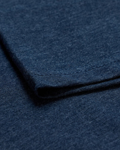 Basic Tee - No Logo-Navy-Tall-Regular-Detail2--Model---L