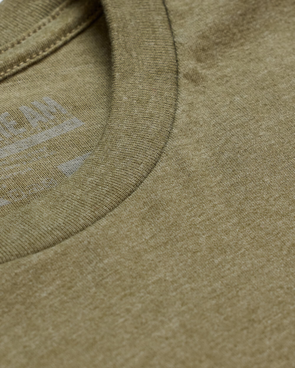 Basic Tee - Branded-Olive Green-Tall-Regular-Detail--Model---L