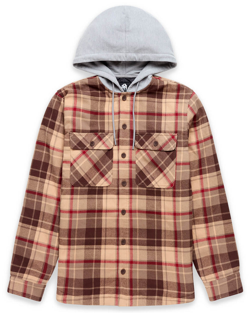 Ridgeview Flannel Jacket - Non-Branded-Beige Multi Plaid-Regular-Mock--Zac---L