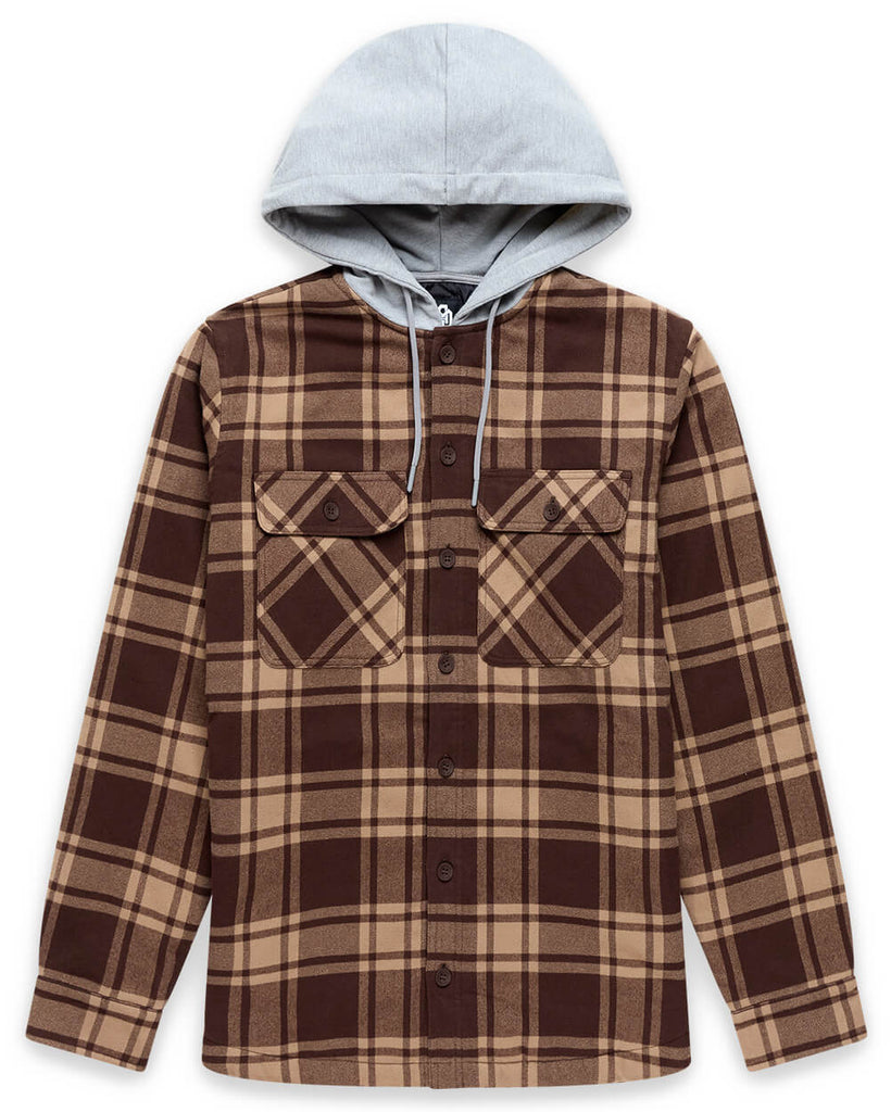 Ridgeview Flannel Jacket - Non-Branded-Brown Multi Plaid-Regular-Mock--Zac---L