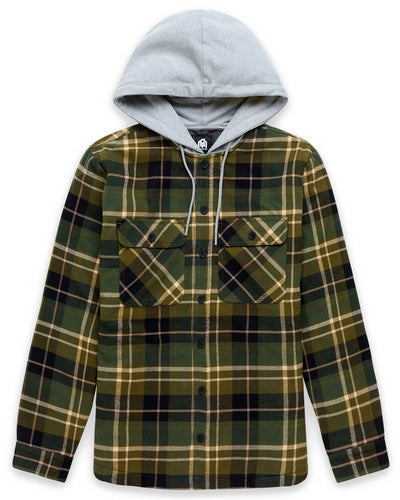 Ridgeview Flannel Jacket - Non-Branded-Olive Multi Plaid-Regular-Mock--Zac---L