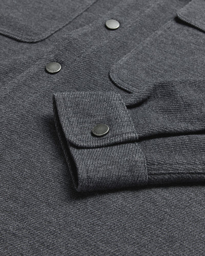 Sierra Shirt Jacket-Charcoal-Regular-Detail--Zac---L