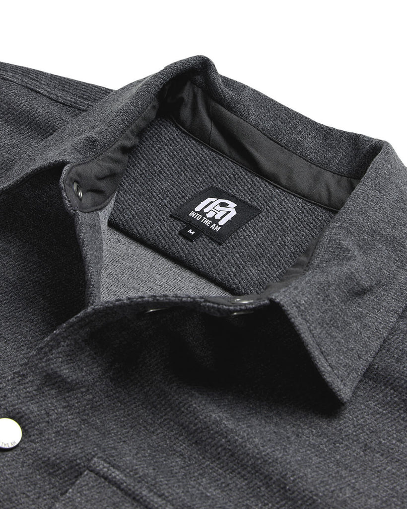 Sierra Shirt Jacket-Charcoal-Regular-Detail2--Zac---L