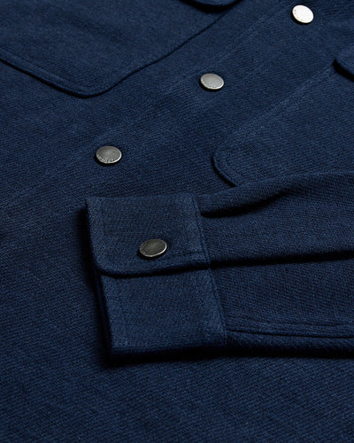 Sierra Shirt Jacket-Navy-Regular-Detail--Model---L