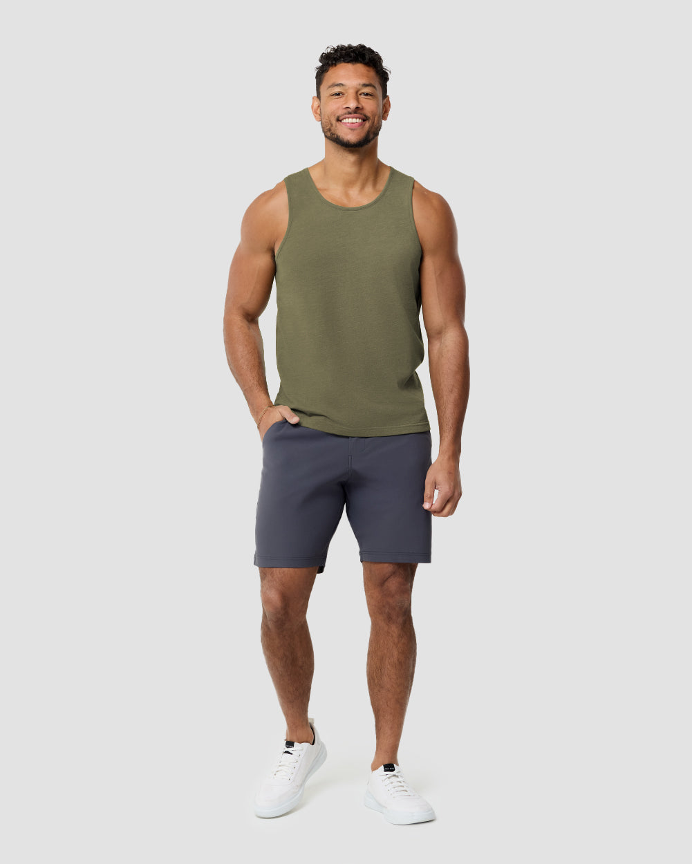 Tank - Non-Branded-Olive Green-Regular-Full--Nico---L