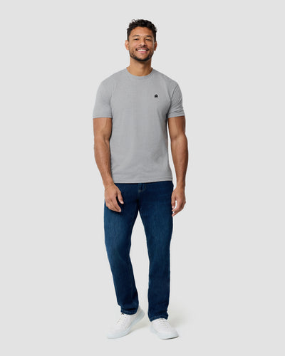 Basic Tee - Branded-Grey-Full--Model---M-Regular